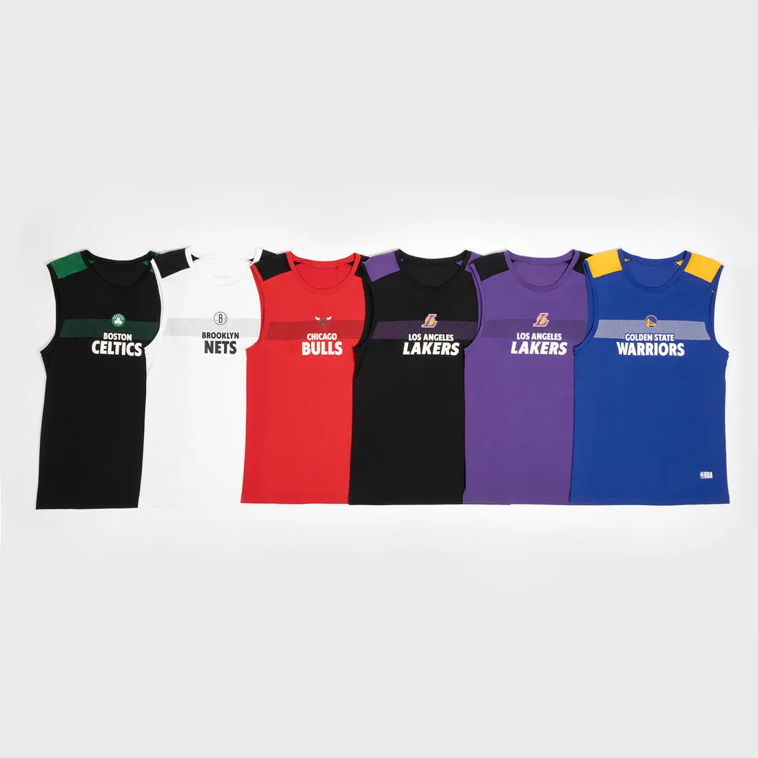 Adult Sleeveless Basketball Base Layer Jersey UT500 - NBA Los Angeles Lakers