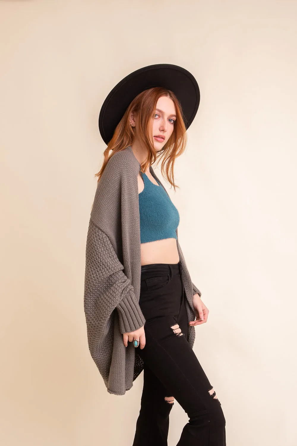 Bat Wing Knit Cardigan (5 Colors)