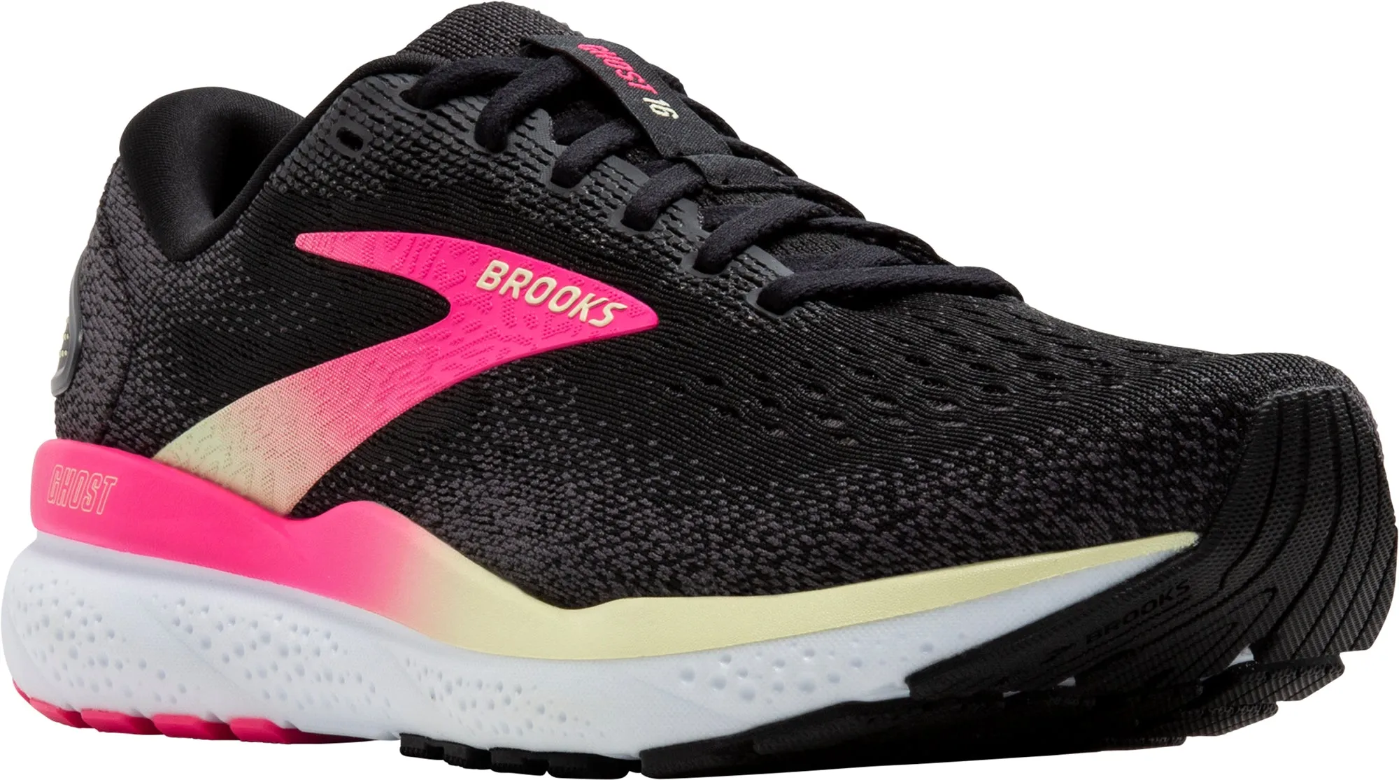 Brooks Ghost 16 Womens Running Shoes - Black