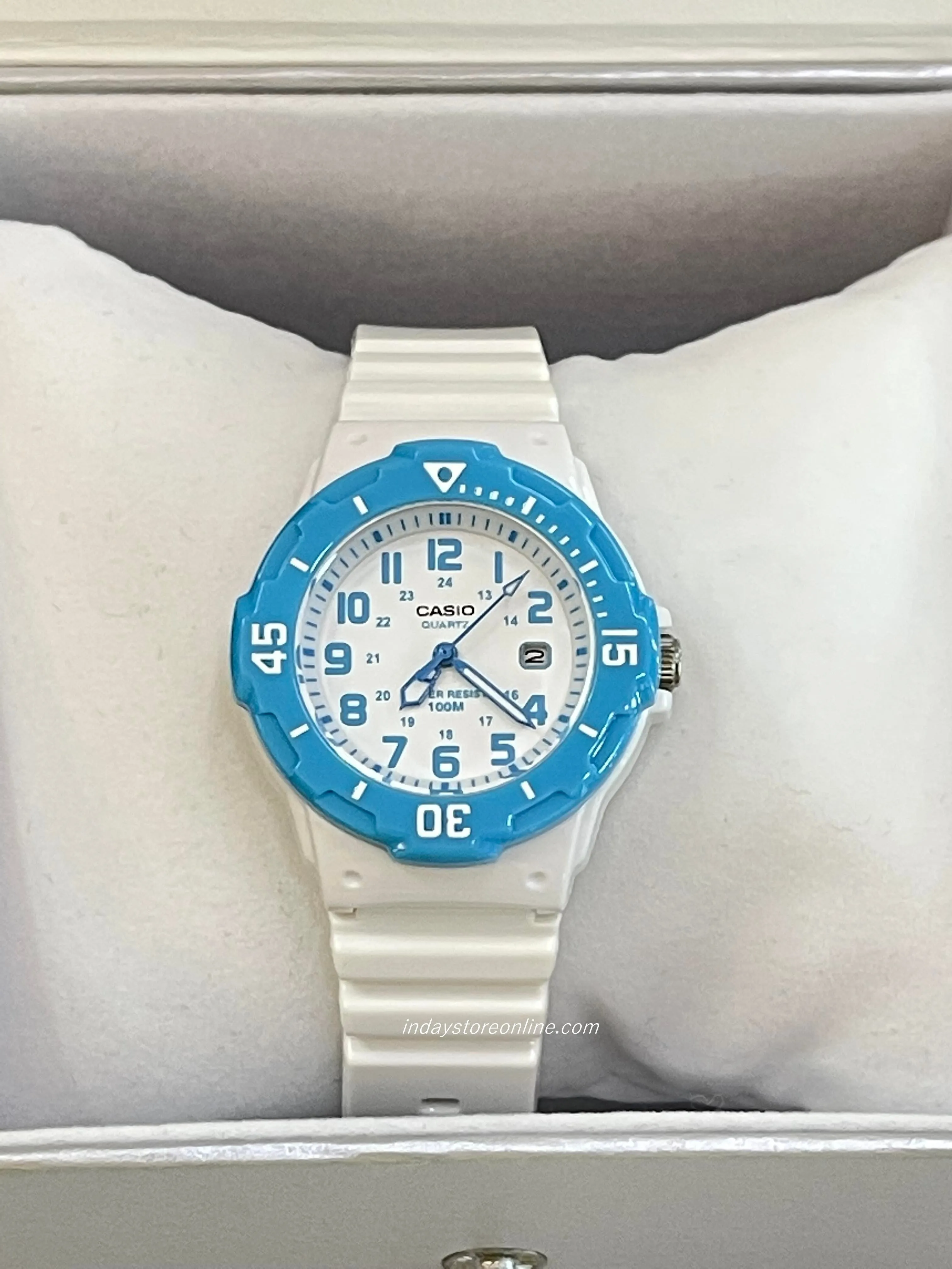 Casio Analog Women's Watch LRW-200H-2B Analog Resin Band Resin Glass Water Resistance