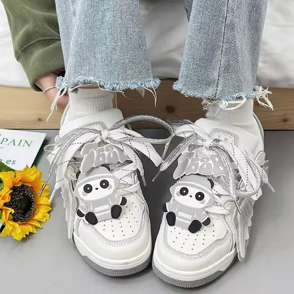 Cute Bear Patch 3D Letter Shoes