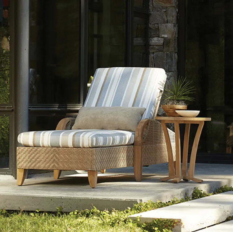 Eastern Shores Woven & Teak Outdoor Adjustable Chaise