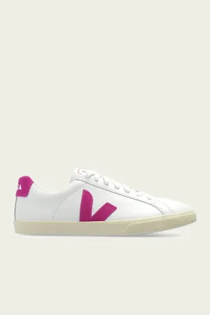 Esplar Leather Sneaker in White Ultraviolet