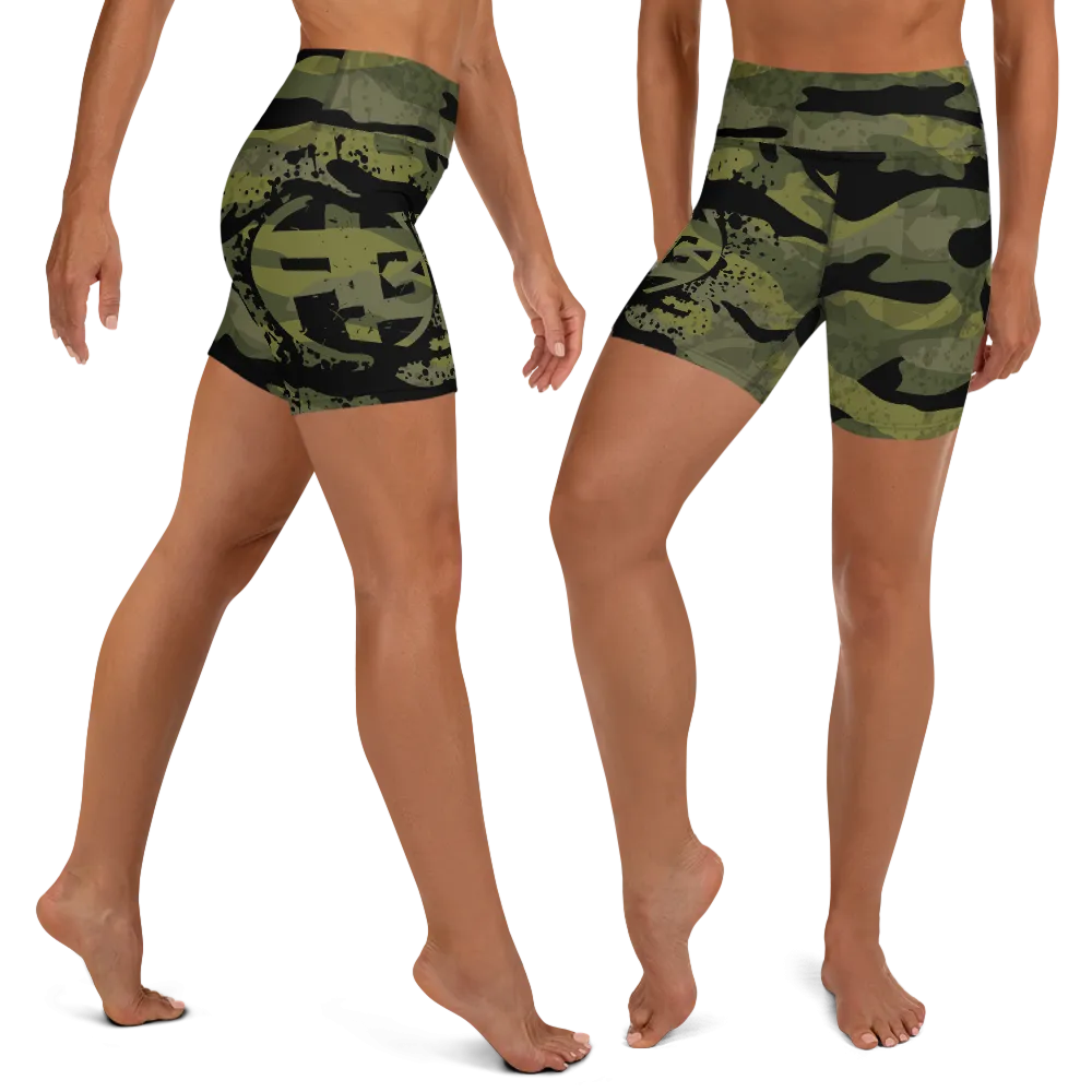 Fit Bitch - Yoga Shorts - Camo