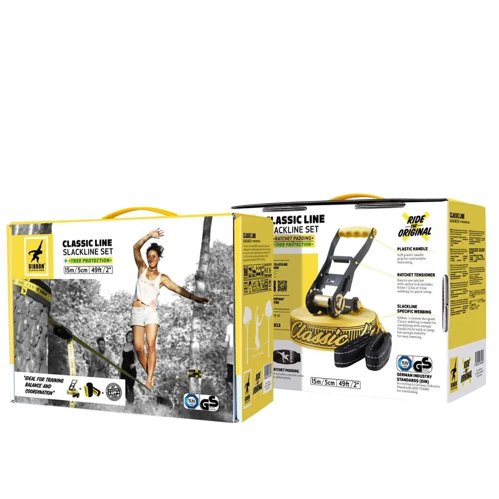 Gibbon - Classic Line Slackline Set   Tree protection