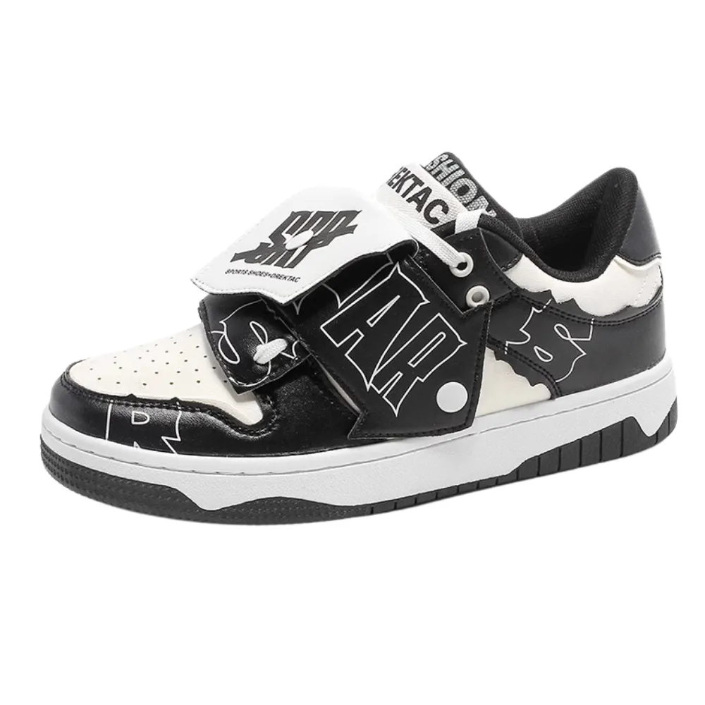High Street Velcro Letter Contrast Shoes