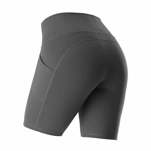 High Waist Yoga Short   Phone Pocket