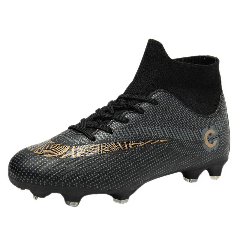 INSTOCK- Football shoes, men's broken nails high-top training