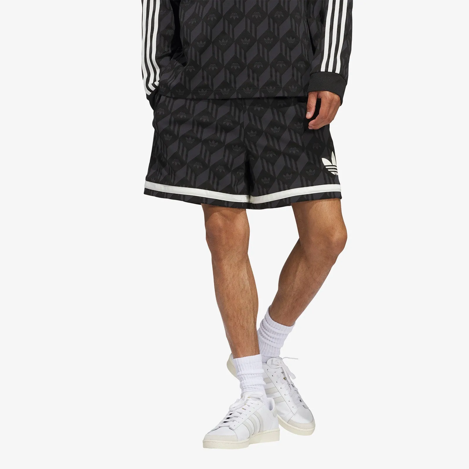 Jacquared Heritage Shorts - Black