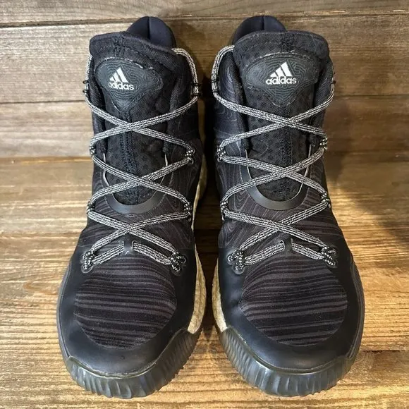 Kids Adidas Crazy Explosive Black Athletic Basketball Shoes Sneakers‎ Size 4.5 Y