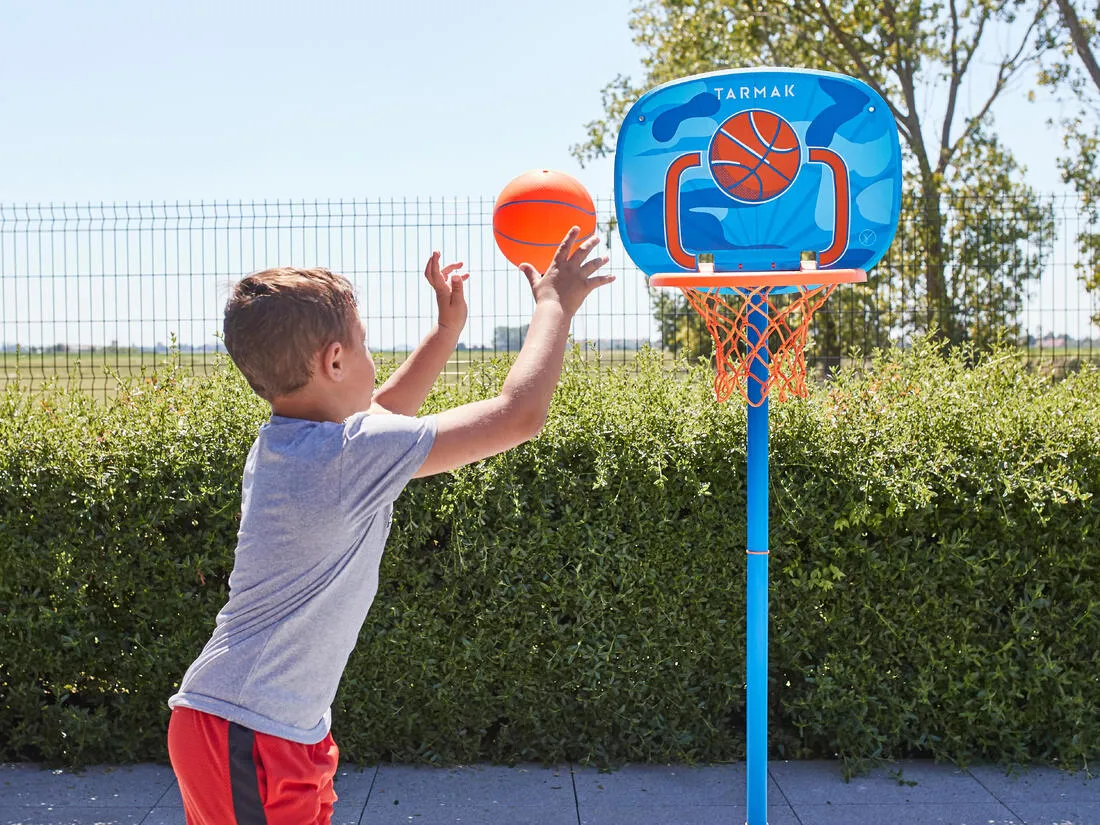 Kids' Basketball Hoop with Adjustable Stand (from 0.9 to 1.2m) K100 - Orange