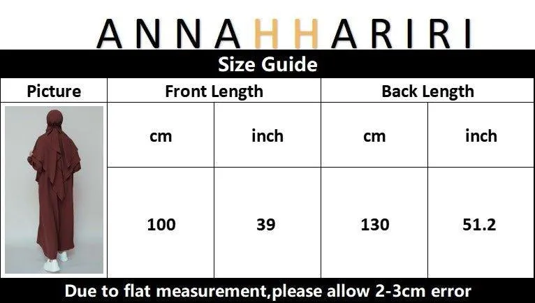 Light Blue Two layer khimar niqab feature