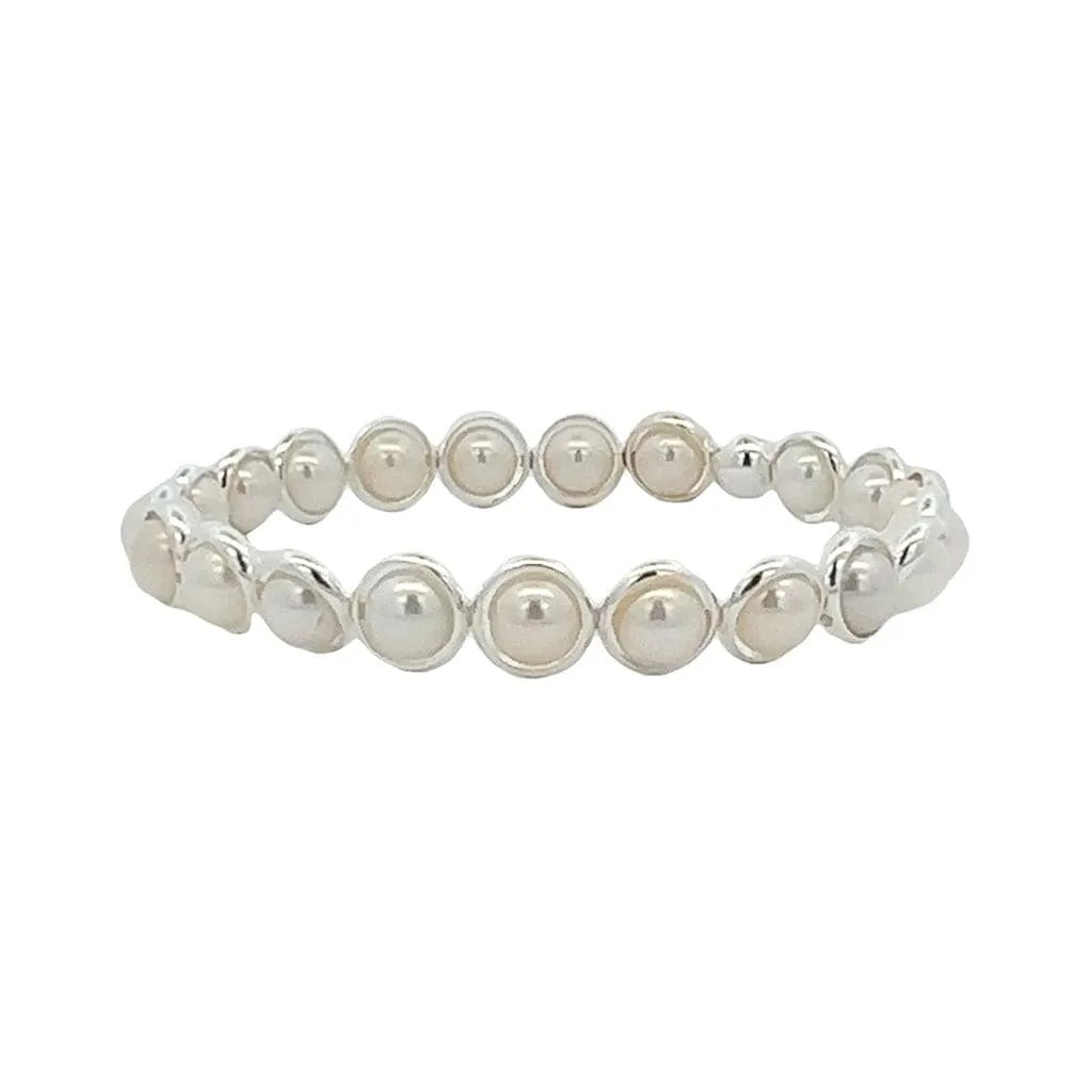 Lyn Gold or Silver Mini Bead Bracelet (website only) 6 mm
