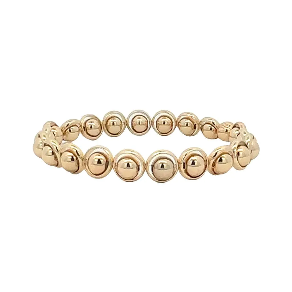 Lyn Gold or Silver Mini Bead Bracelet (website only) 6 mm