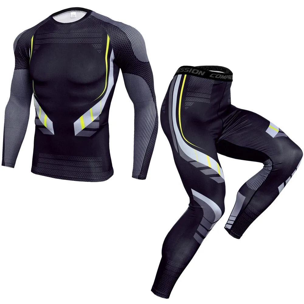 Men Running Compression Sets