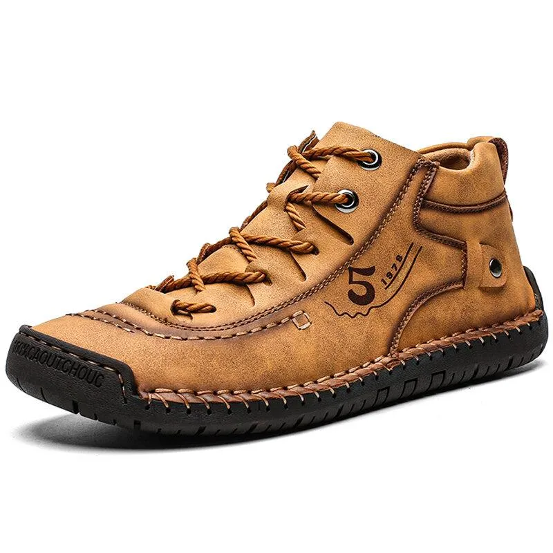 Mostelo™ - Men Hand Stitching Fashionable High-top Leather Boots