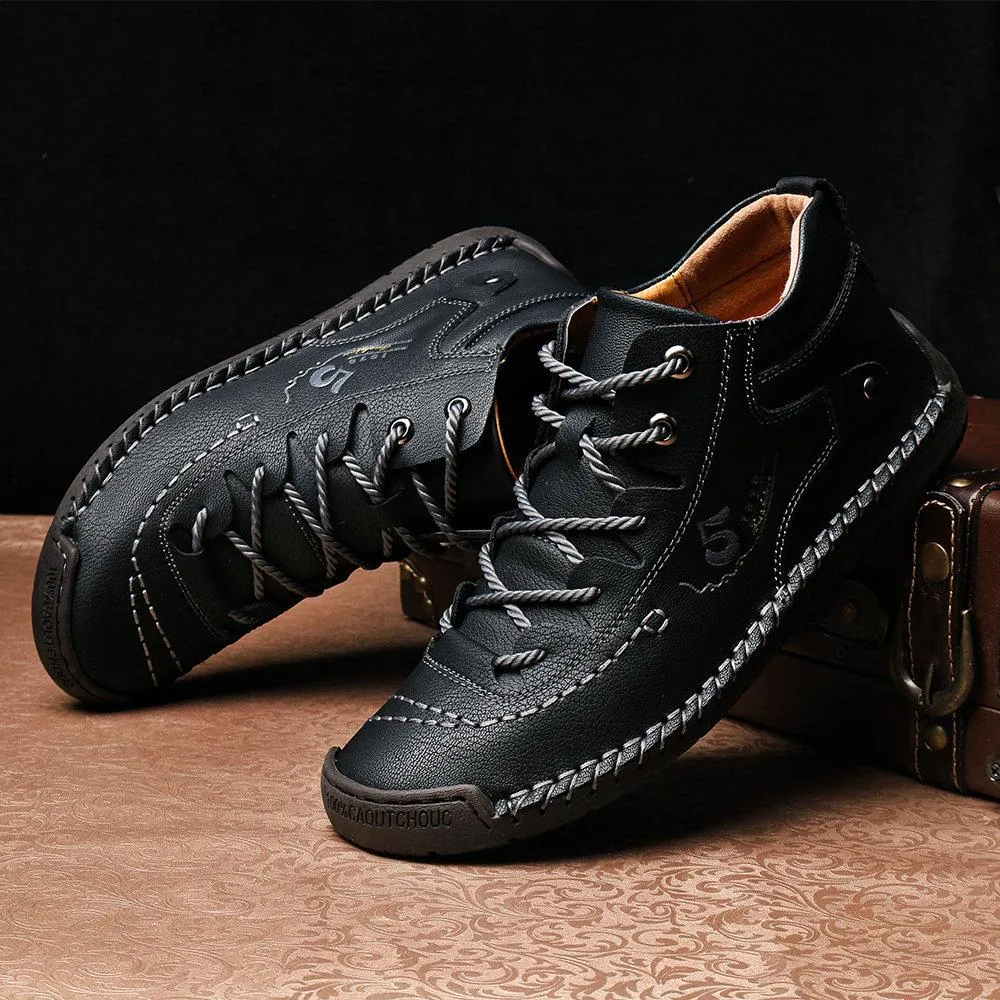 Mostelo™ - Men Hand Stitching Fashionable High-top Leather Boots