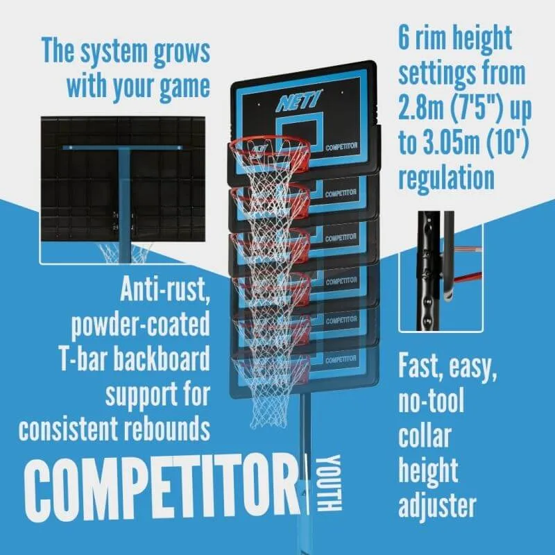 NET1 Competitor Basketball Hoop
