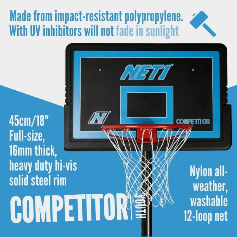 NET1 Competitor Basketball Hoop