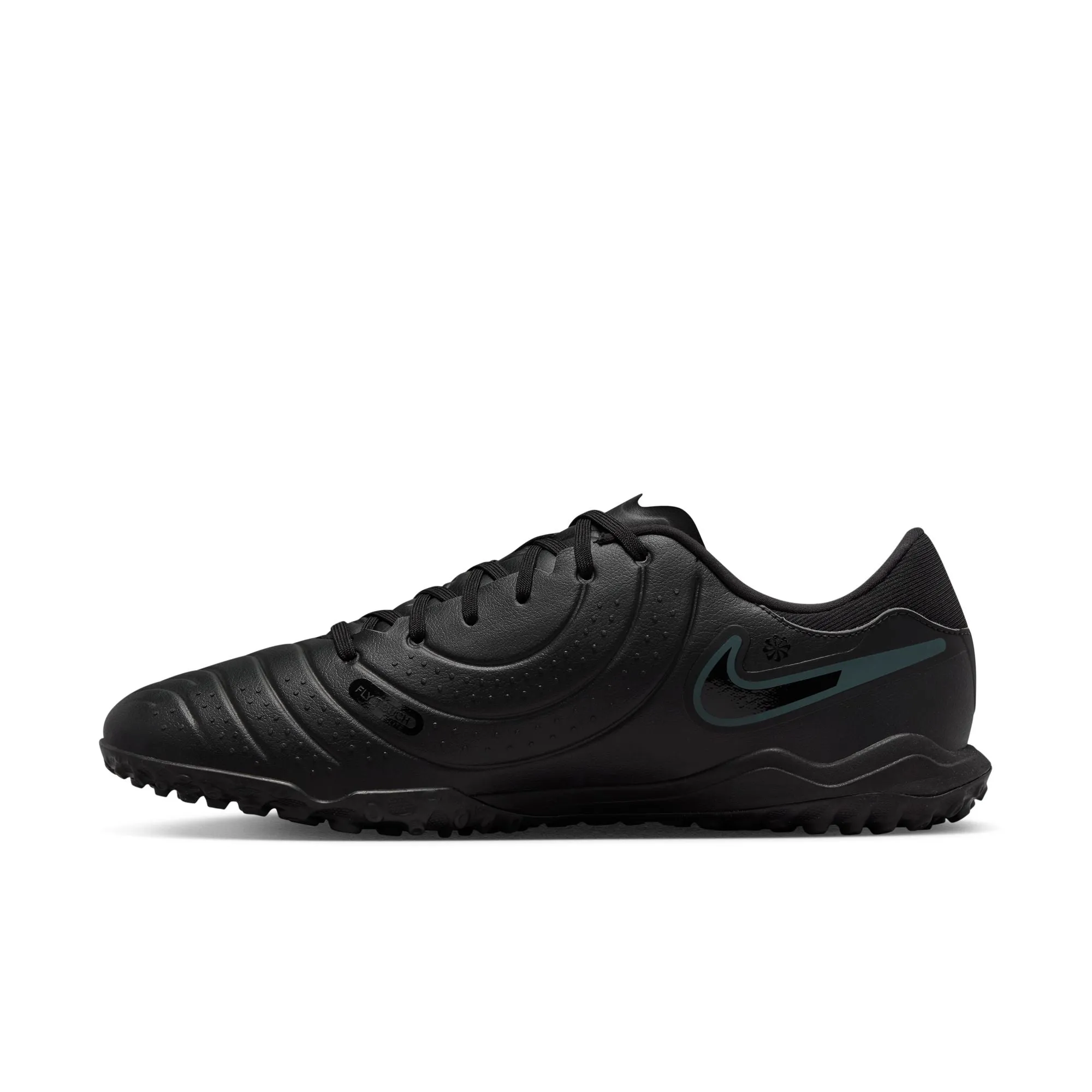 Nike Tiempo Legend 10 Academy TF Turf Soccer Shoes - Black/Deep Jungle