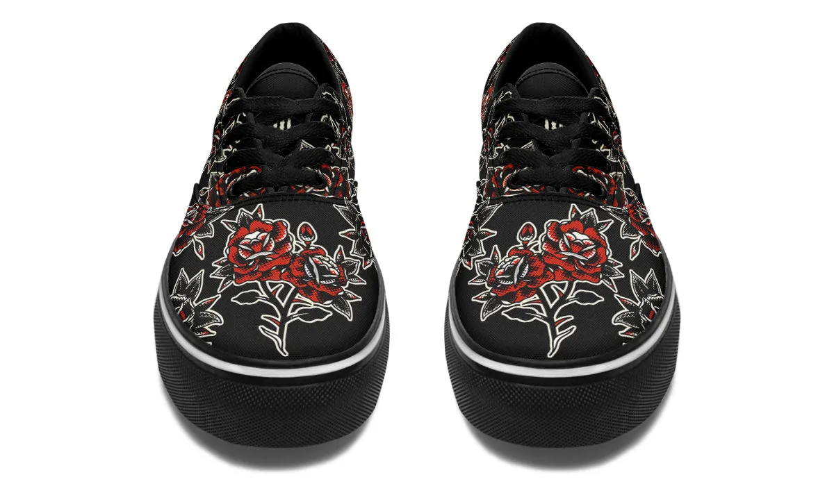 Pattern Rose Classic Shoes