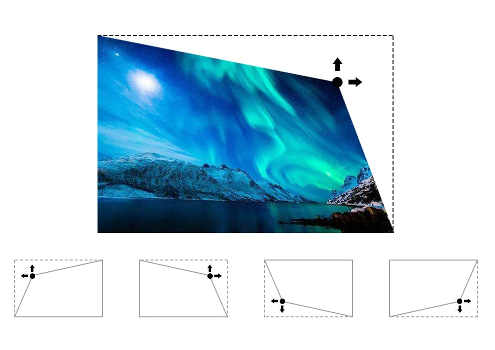 Pico Portable Projector DLP 4K Ultra HD LED 2000 Lumens with WiFi Bluetooth HDMI, USB, Micro SD for iPhone, Android, Laptop, PC, Game, Home Theater