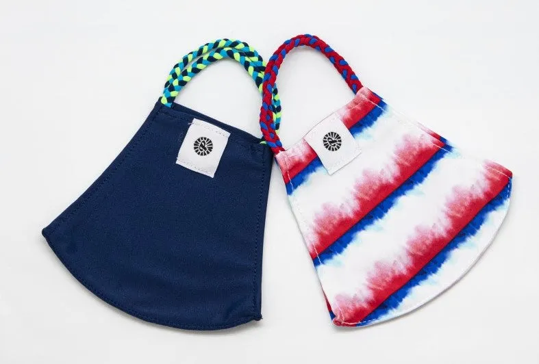 Pom Masks by Pomchies - Liberty Tie Dye / Solid Navy