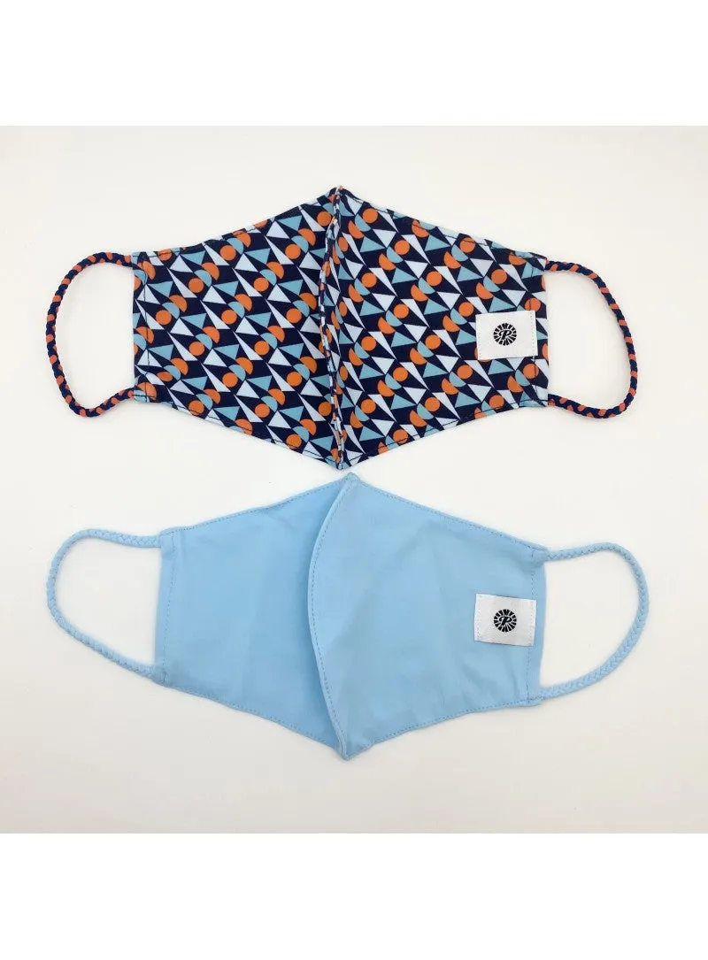 Pom Masks by Pomchies - Modern Art / Solid Blue