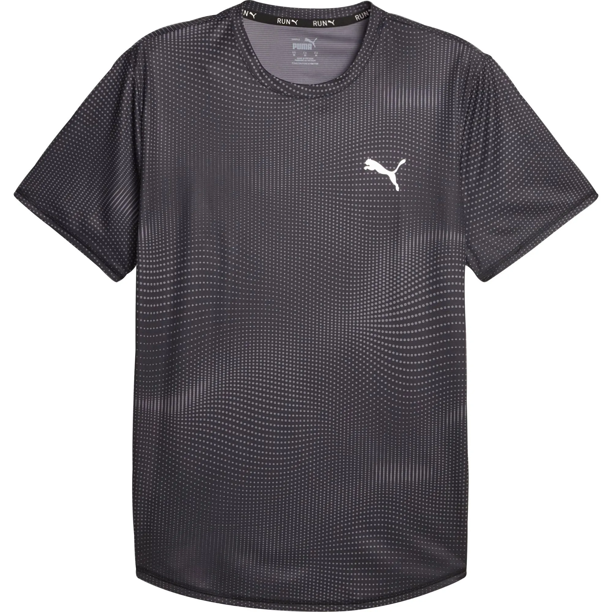 Puma Favourite Short Sleeve Mens Running Top - Black