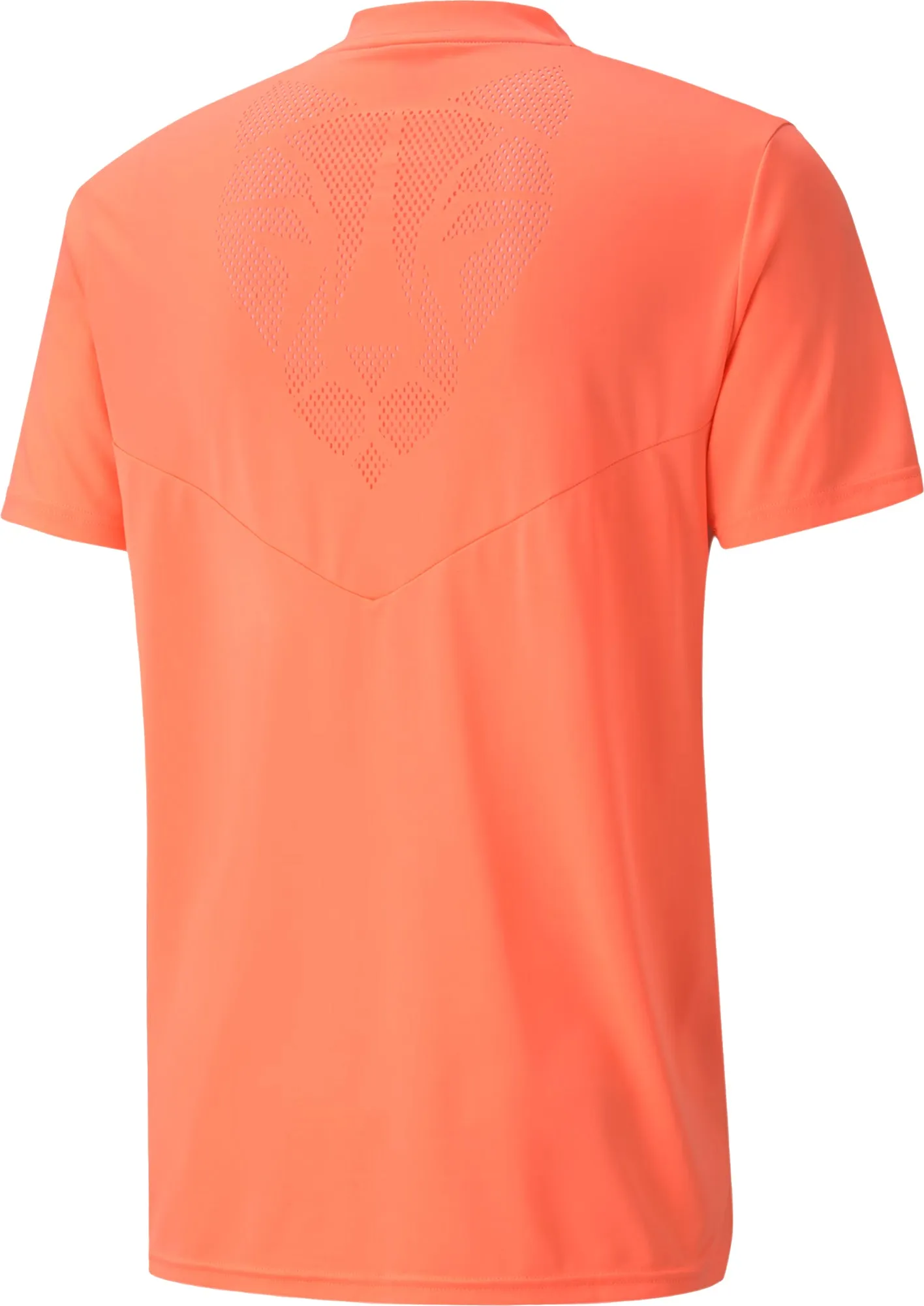 Puma Lite Laser Cat Short Sleeve Mens Running Top - Orange