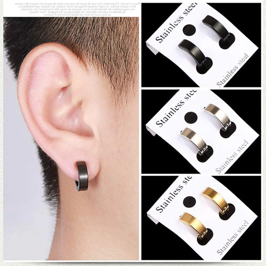 Punk Dangle  Stainless Steel Earring