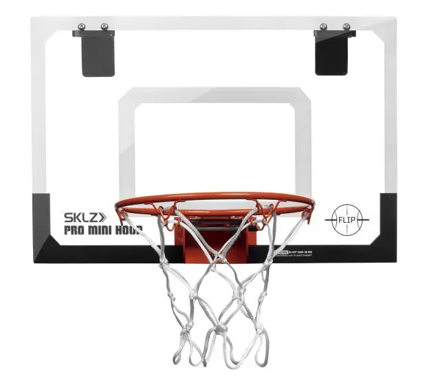 SKLZ Pro Mini Hoop Flip Over the Door Basketball Hoop with Flip-up Rim
