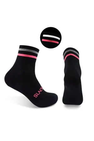 Sundried Cycle Socks Black w Reflective Stripe