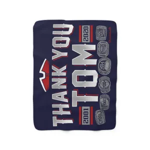 Thank You Tom Sherpa Fleece Blanket