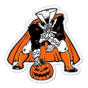 Three Point Stance Headless Horseman Sticker