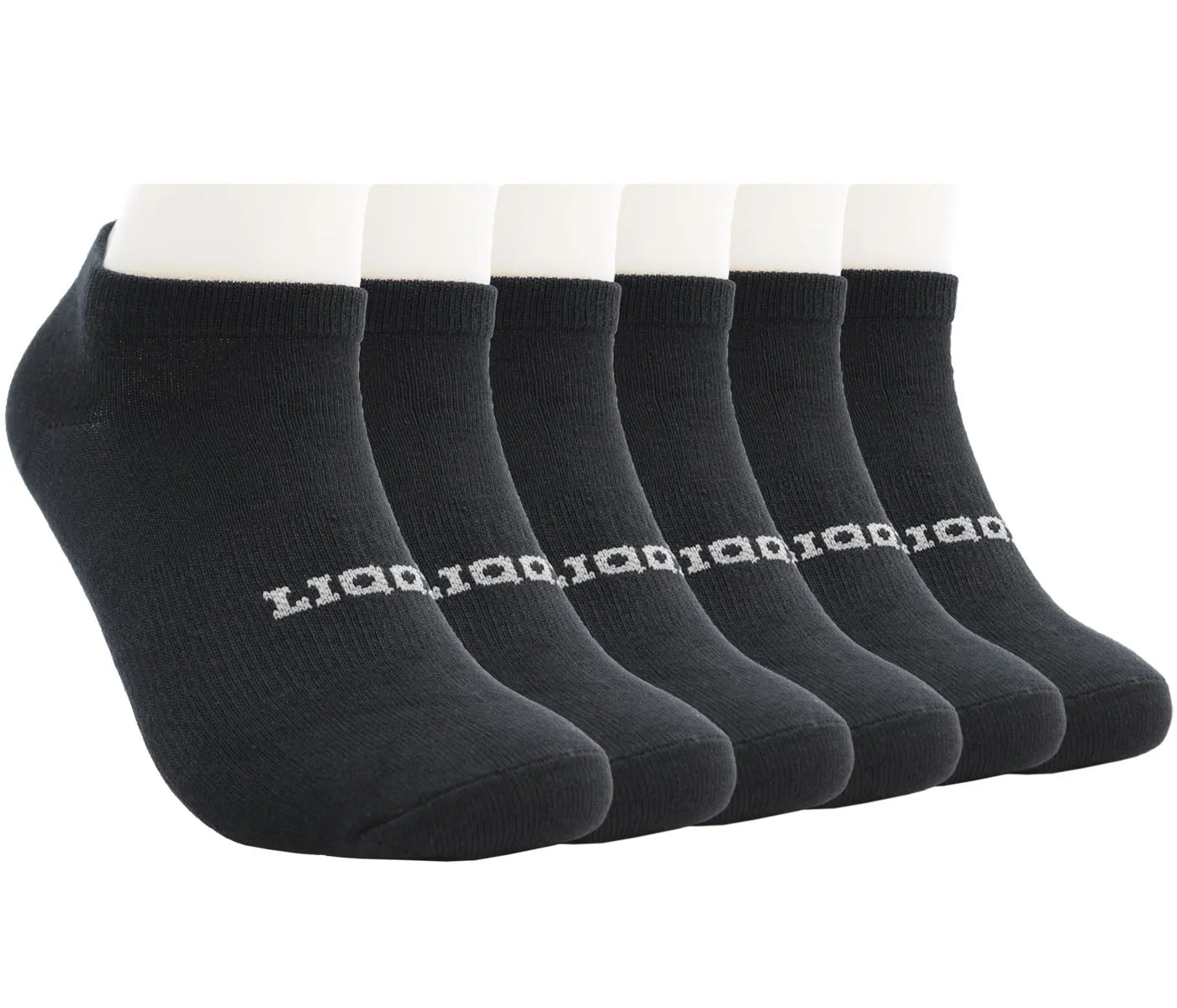 Unisex 6 Pack Ultimate No-show Low Cut Ankle Socks with Arch Support